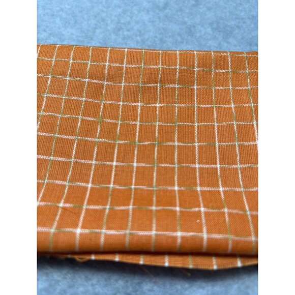 Vintage-Inspired Orange Plaid Fabric 30" x 46" for Crafting or Sewing Projects - Picture 4 of 7